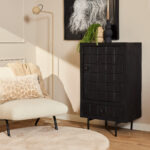 Kabinet Kast Brandy Black | 1 deur 1 lade - Starfurn - STF-1504