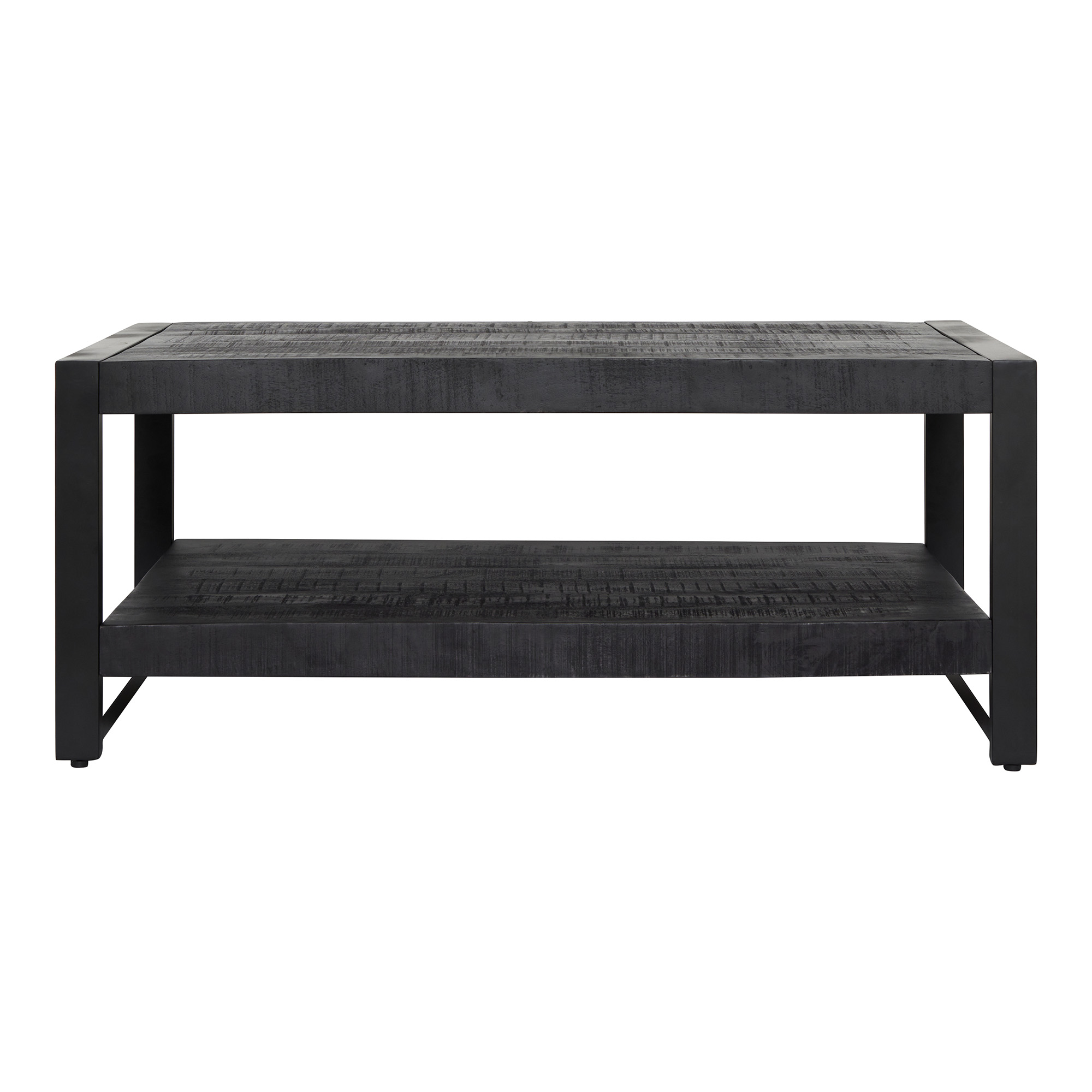 Salontafel van gehard glas en roestvrij staal - Goudkleurig - NOMELANO