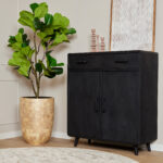 Kabinet kast Omaha Black | 100 cm - Starfurn - STF-12554