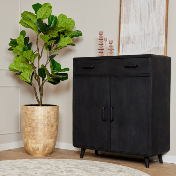 Kabinet kast Omaha Black | 100 cm - Starfurn - STF-12554