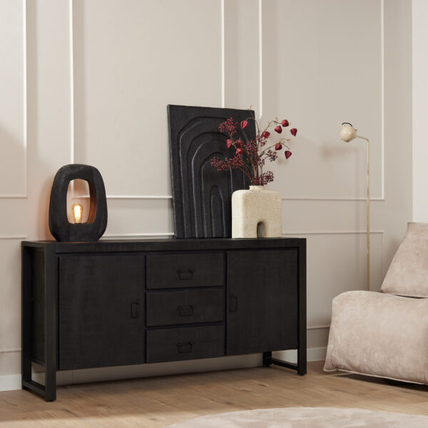 Dressoir Boaz Black | 160 cm - Starfurn - STF-828